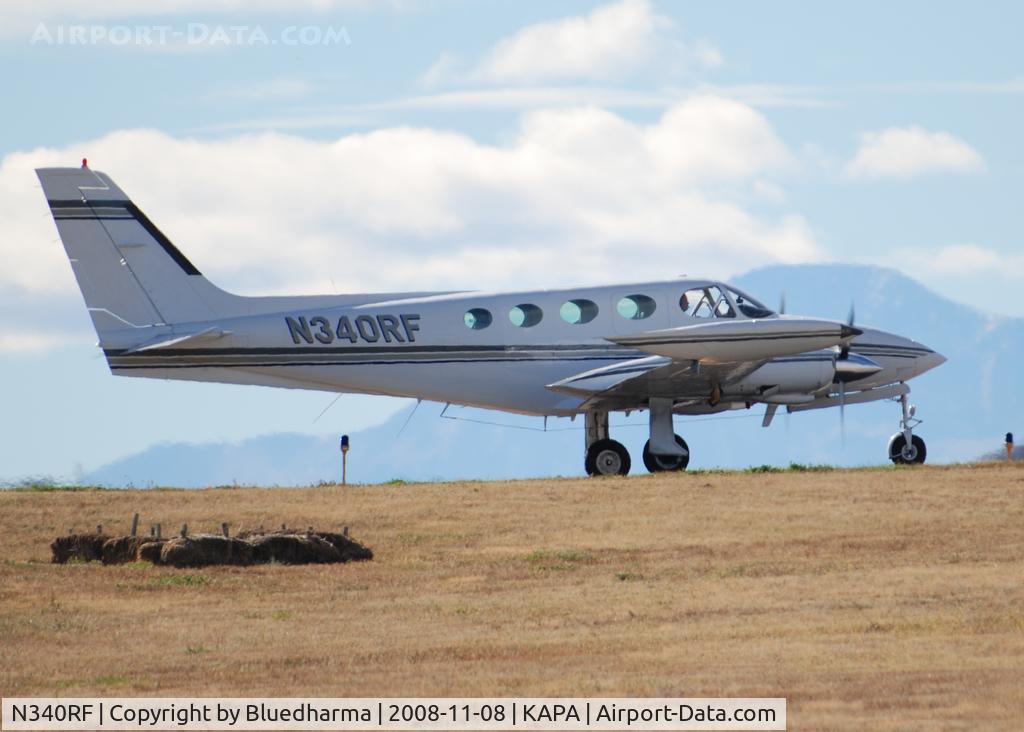 N340RF, 1976 Cessna 340A C/N 340A0212, Position and Hold for 17L.