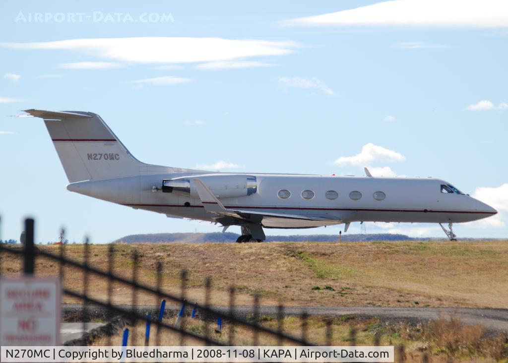 N270MC, 1982 Gulfstream American G-1159A Gulfstream III C/N 374, Position and Hold for 17L.