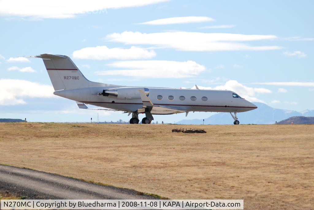 N270MC, 1982 Gulfstream American G-1159A Gulfstream III C/N 374, Position and Hold for 17L.
