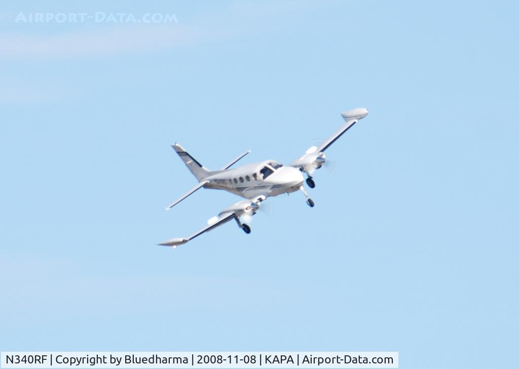 N340RF, 1976 Cessna 340A C/N 340A0212, On final approach to 17L.