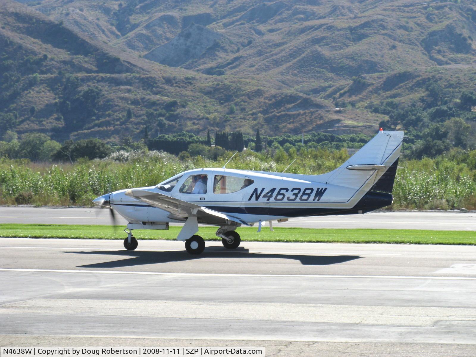 N4638W, 1977 Rockwell International 112TCA Commander C/N 13168, 1977 Rockwell 112TC-A TURBO ALPINE COMMANDER, Lycoming TIO-360-C1A6D 210 Hp, takeoff roll Rwy 04