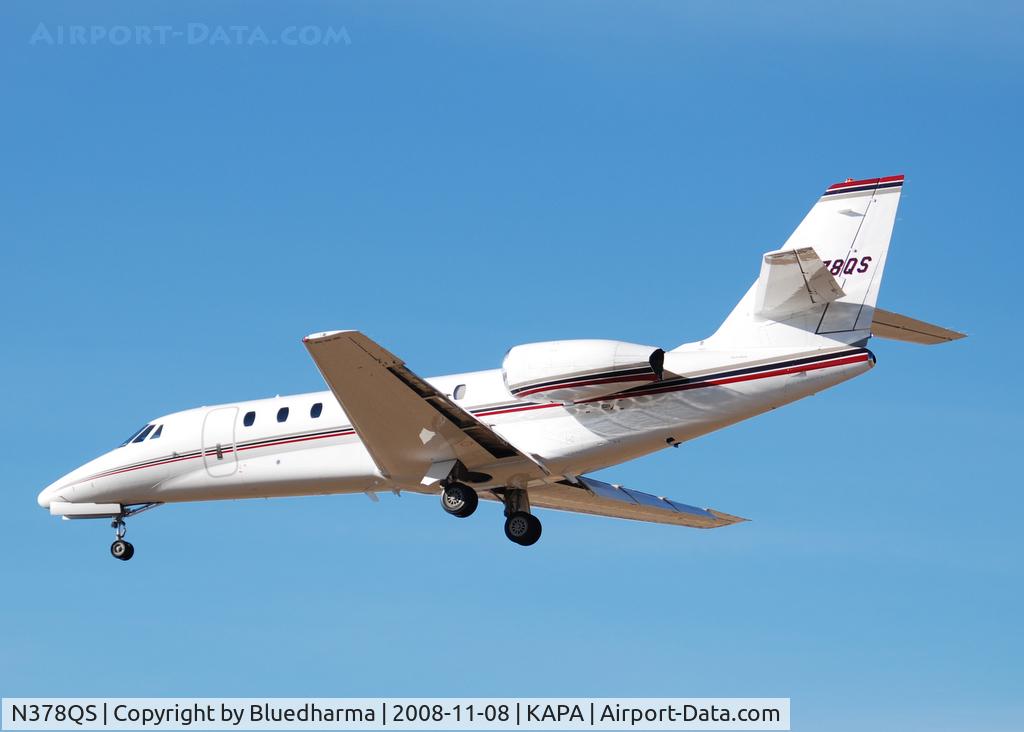 N378QS, 2006 Cessna 680 Citation Sovereign C/N 680-0103, On final approach to 17L.