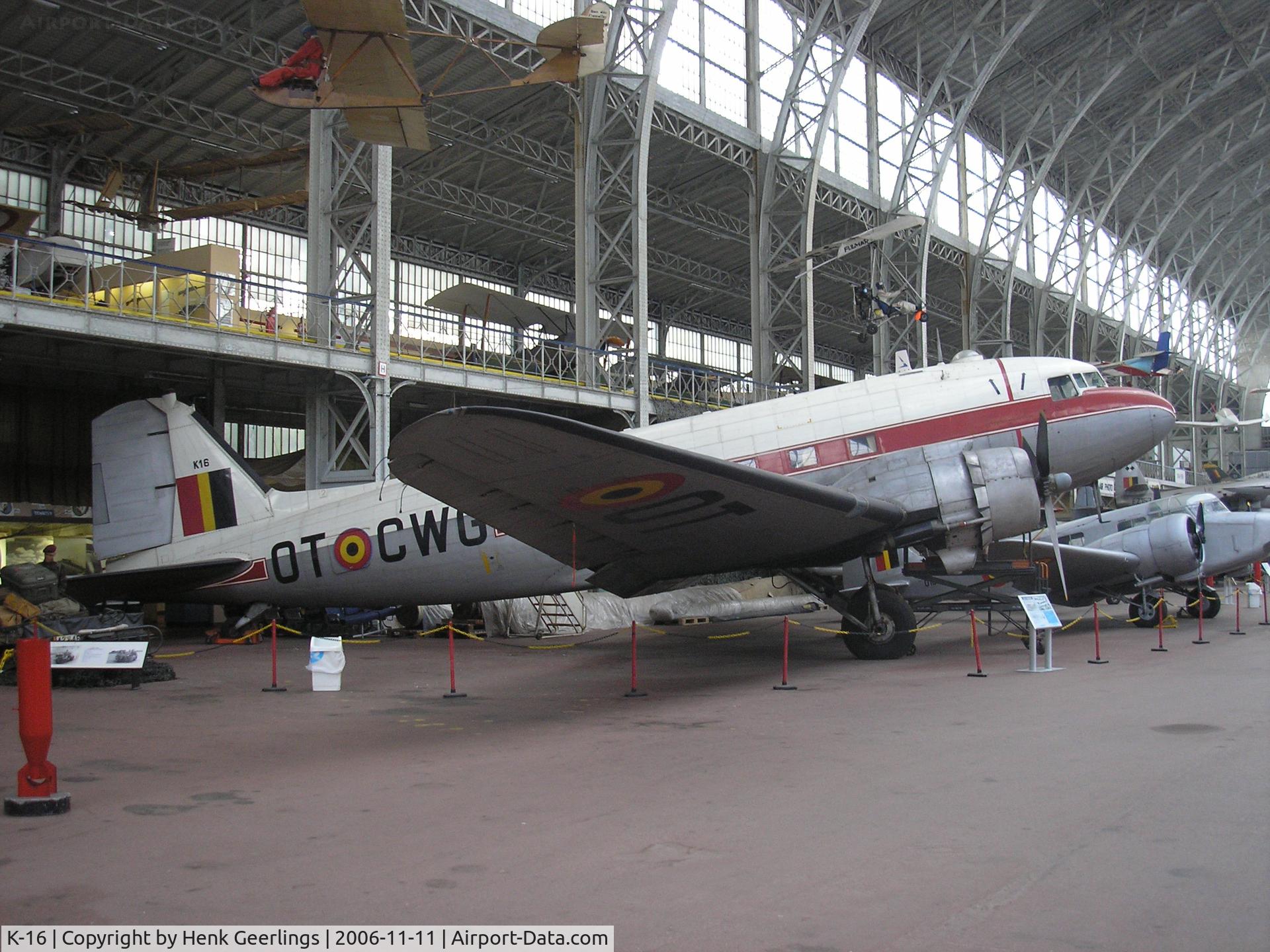 K-16, 1943 Douglas C-47B-1-DL Skytrain C/N 20823, Brussels Air Museum, 11 nov 2006
