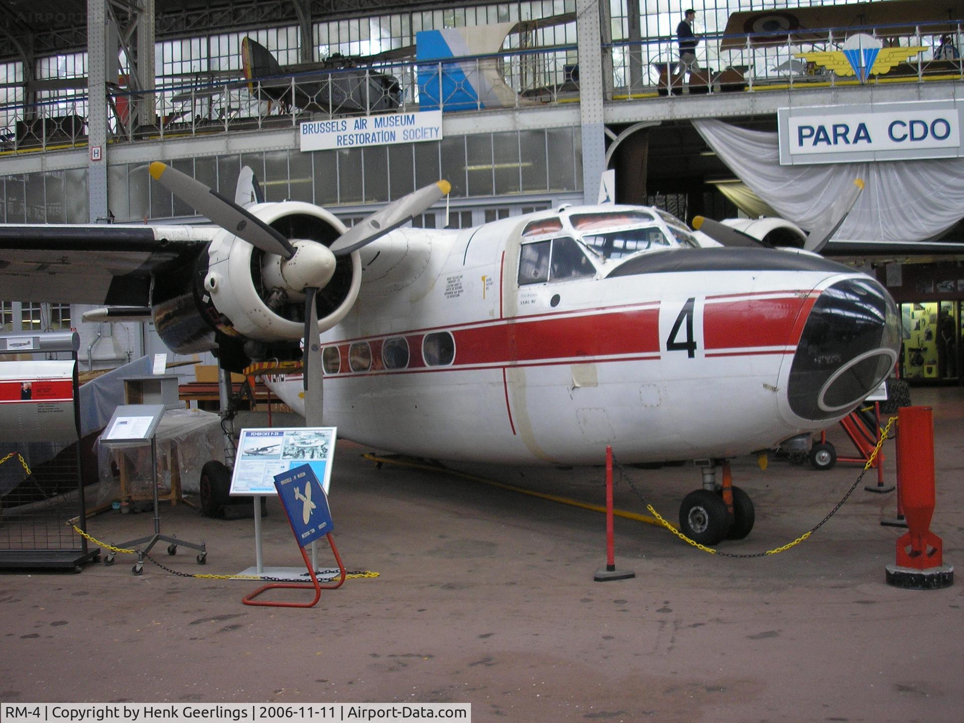 RM-4, 1954 Hunting Percival P-66 Pembroke C51 C/N P66-0021, Brussels Air Museum, 11 nov 2006