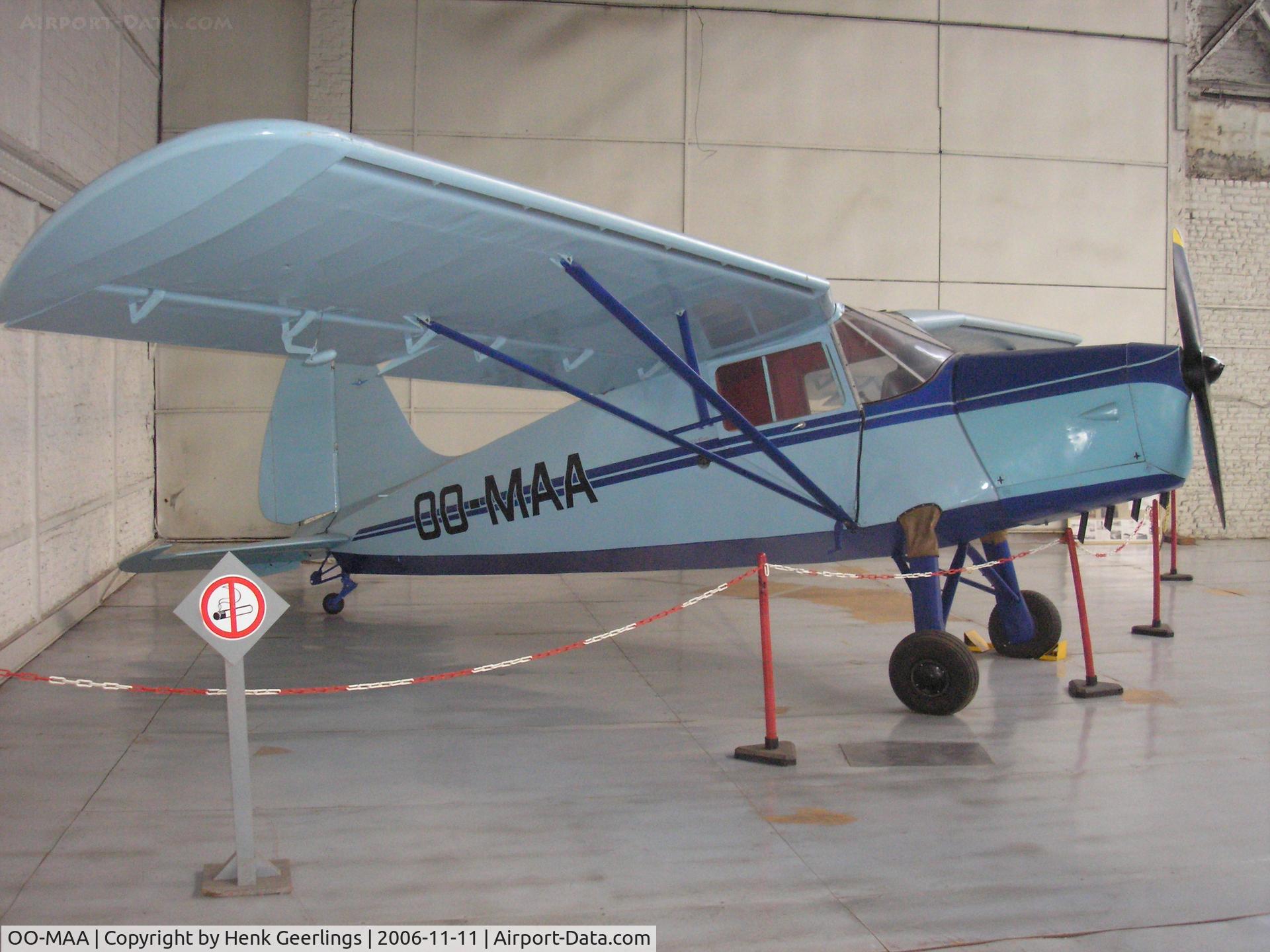 OO-MAA, 1946 SAI KZ III U-2 C/N 72, Brussels Air Museum, 11 nov 2006