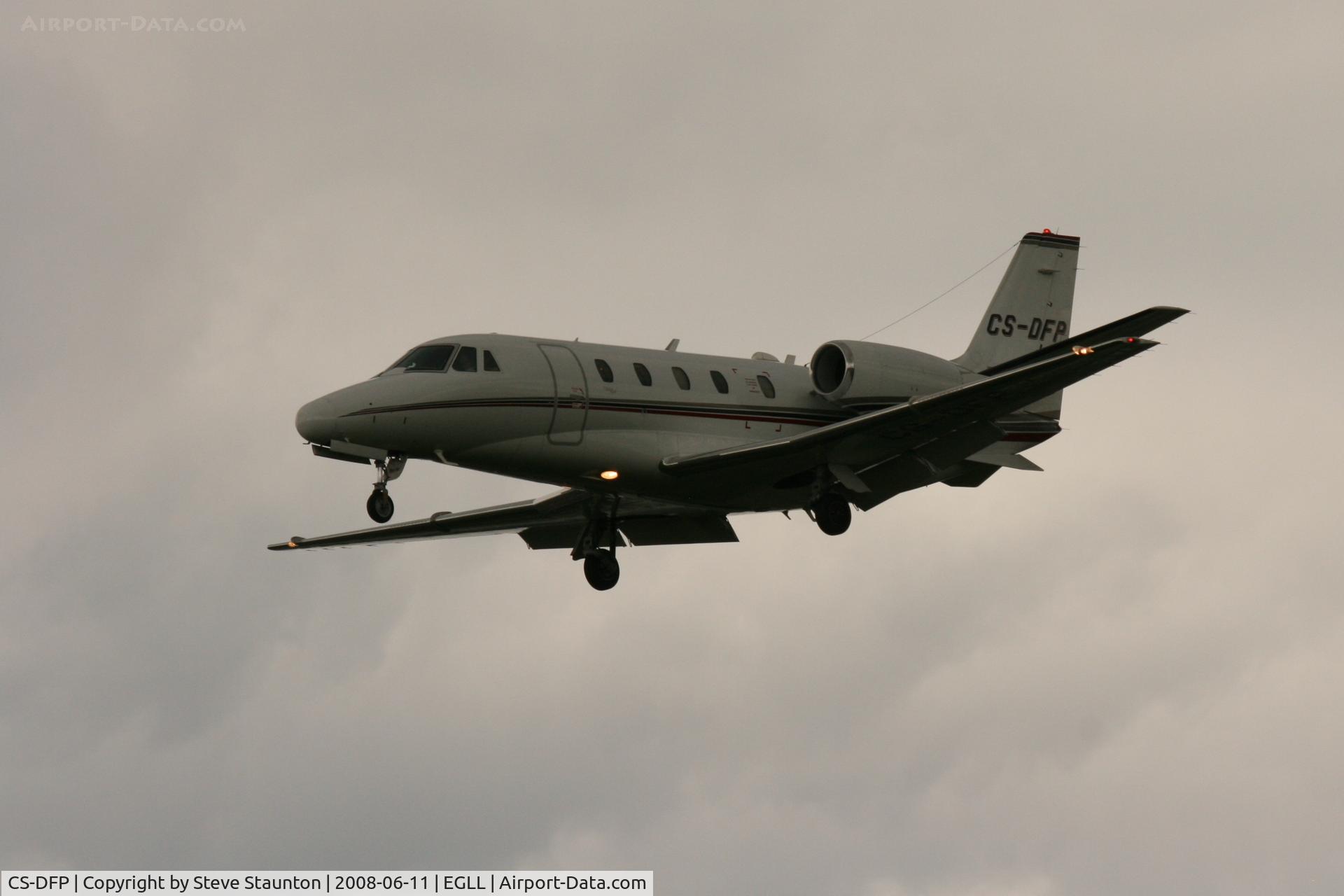 CS-DFP, 2003 Cessna 560 Citation Excel C/N 560-5315, Taken at London Heathrow 11th June 2008