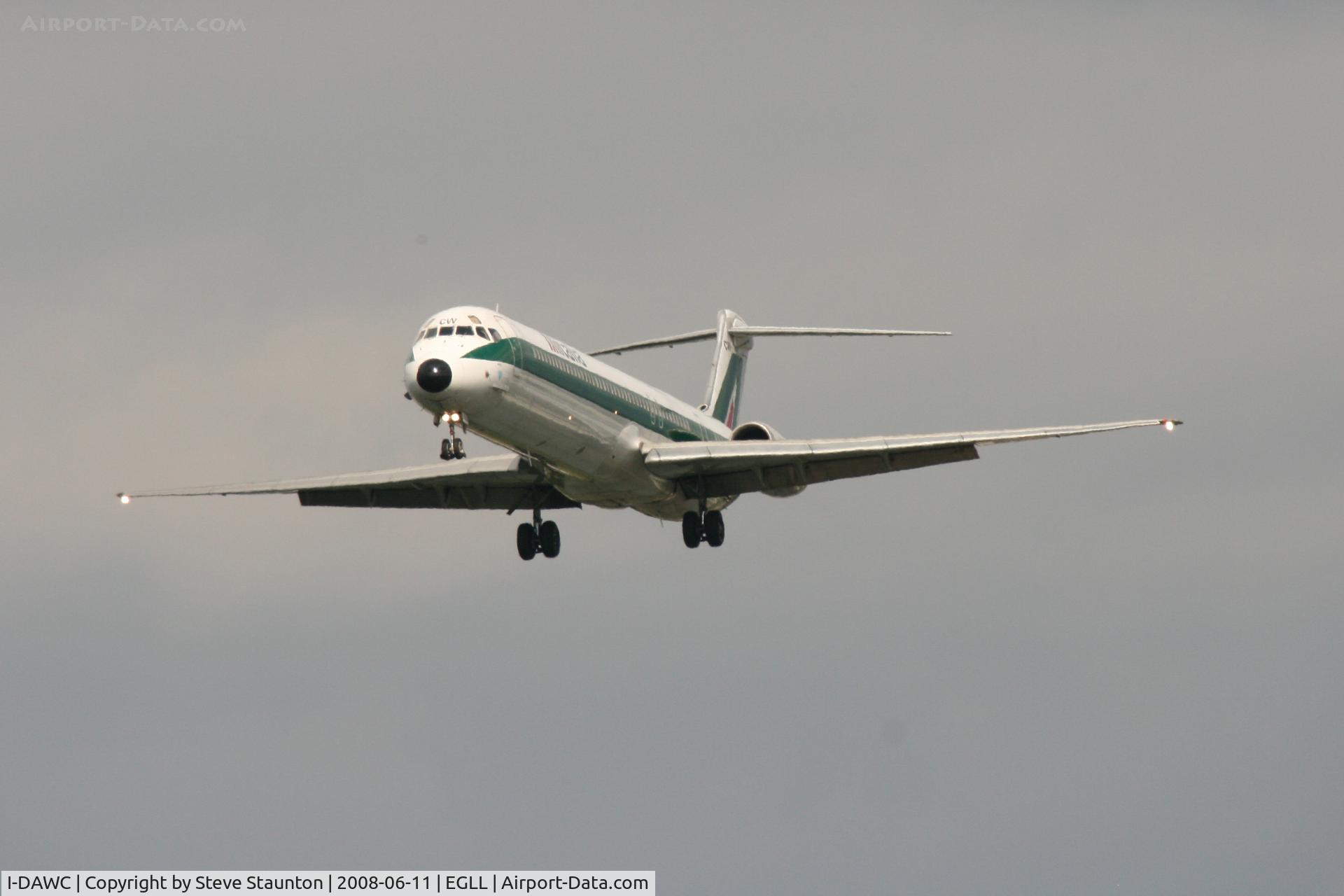 I-DAWC, 1984 McDonnell Douglas MD-82 (DC-9-82) C/N 49198/1142, Taken at London Heathrow 11th June 2008