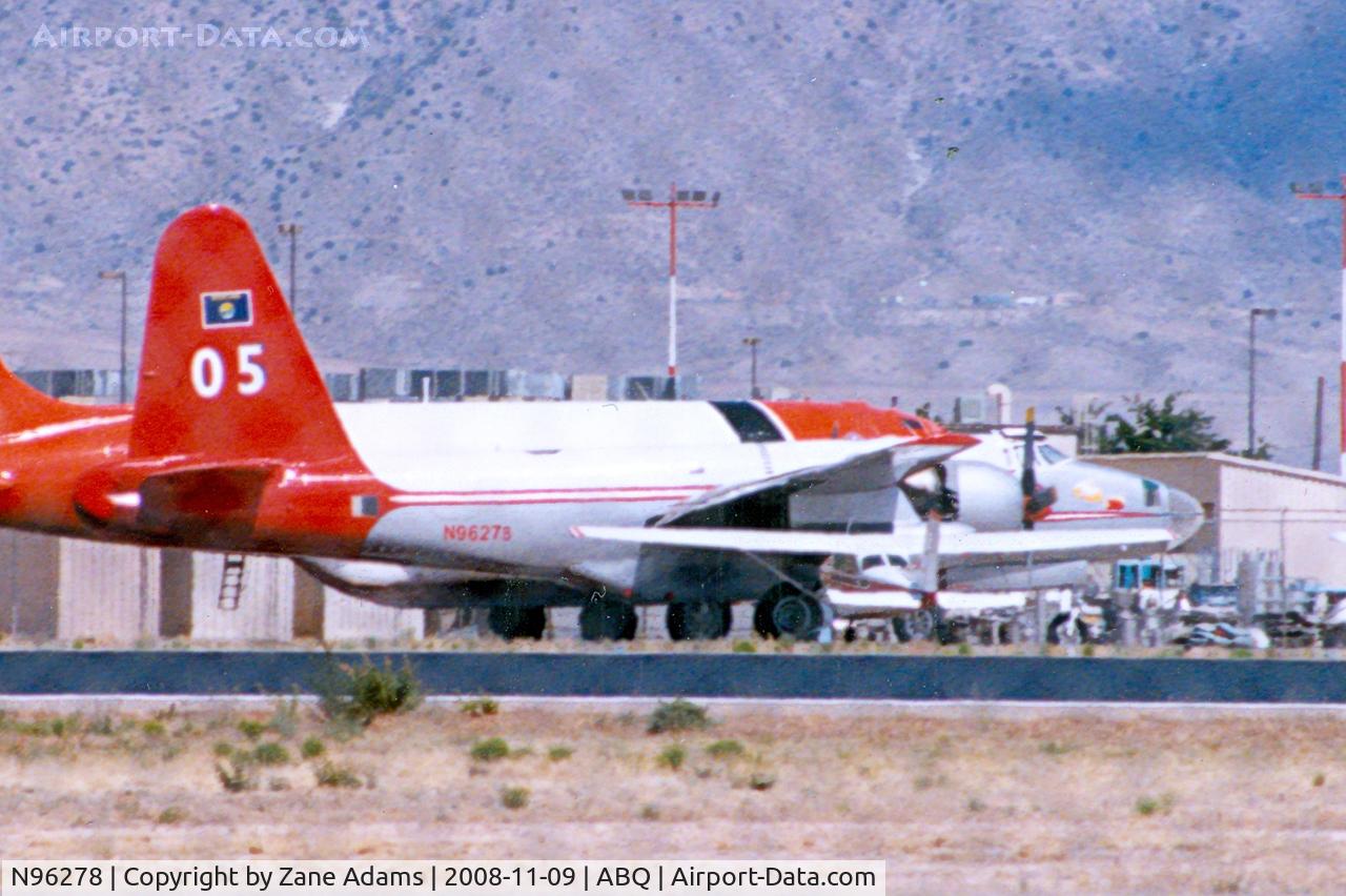 N96278, Lockheed P2V-5F Neptune C/N 426-5340, At Albuquerque (Sorry about shooting through the fence it was too high to see over)