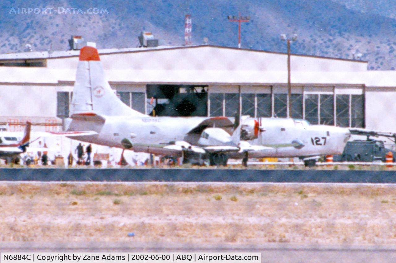 N6884C, 1959 Consolidated Vultee P4Y-2 Privateer C/N 59701, At Albuquerque (Sorry about shooting through the fence it was too high to see over)