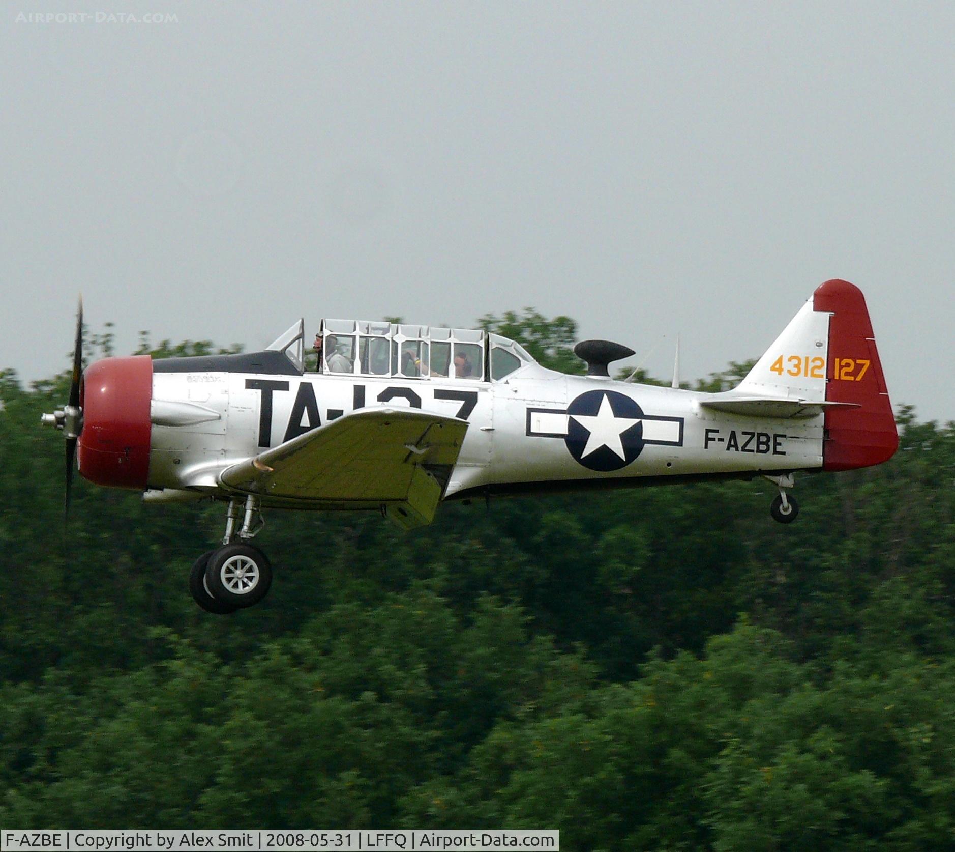 F-AZBE, North American AT-6C Harvard IIA C/N 88-12127, North American T-6G Texan F-AZBE painted as US Air Force 43-12127/TA-127