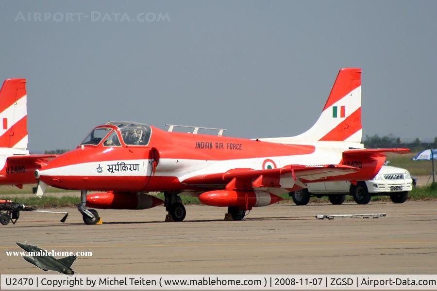 U2470, Hindustan Aeronautics HJT-16 Kiran II, Surya Kiran aerobatic team from Indian Air Force