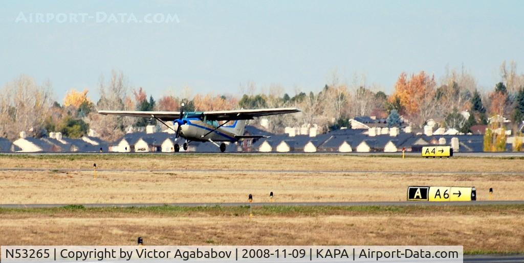 N53265, 1981 Cessna 172P C/N 17274714, Landing At Centennial