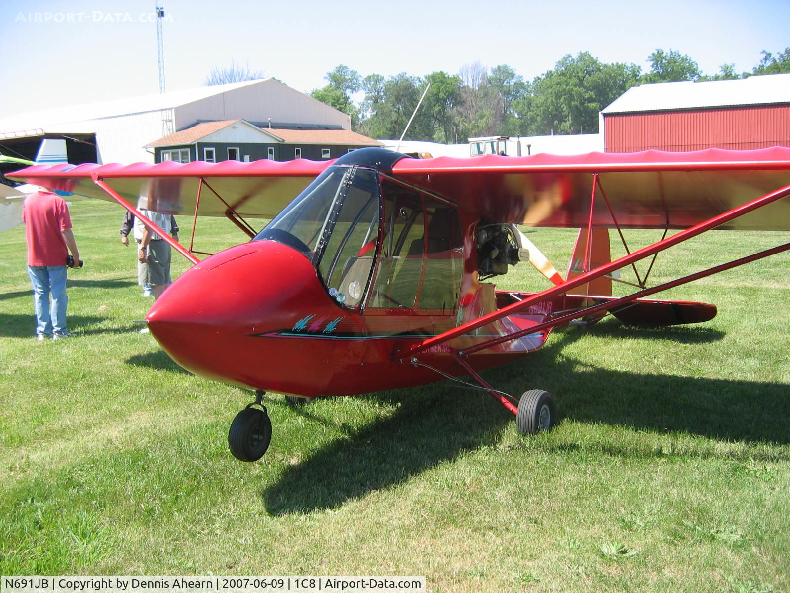 N691JB, Quad City Challenger II Clip Wing  Special C/N CH2-0291-CW-0645, Cottonwood Airport,Rockford,IL