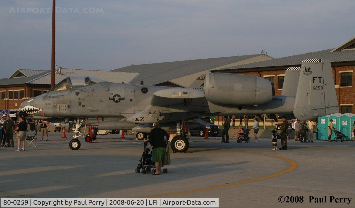 80-0259, 1980 Fairchild Republic A-10A Thunderbolt II C/N A10-0609, Sadly, she no longer calls North Carolina home