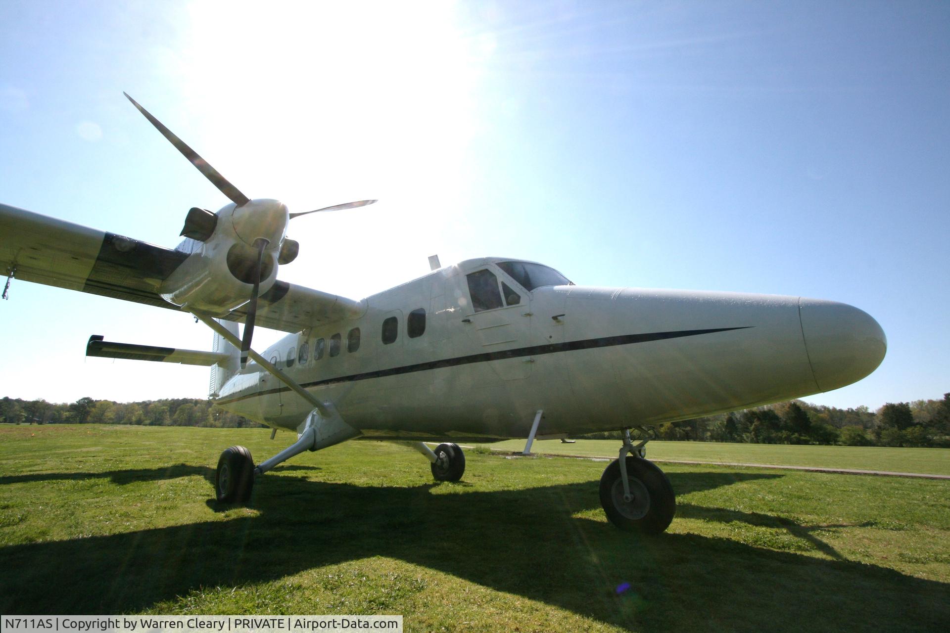 N711AS, 1969 De Havilland Canada DHC-6-200 Twin Otter C/N 202, At Skydive the Farm Private airstrip