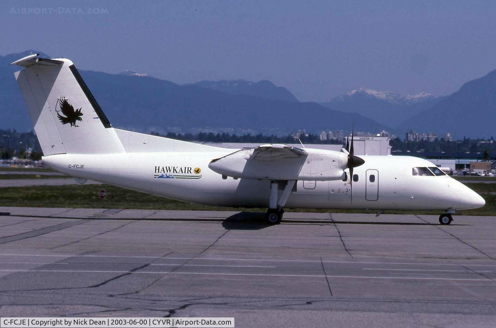 C-FCJE, 1989 De Havilland Canada DHC-8-102 Dash 8 C/N 165, .