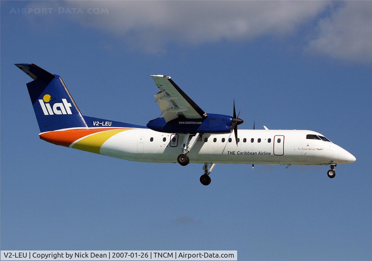 V2-LEU, 1995 De Havilland Canada DHC-8-311B Dash 8 C/N 408, TNCM