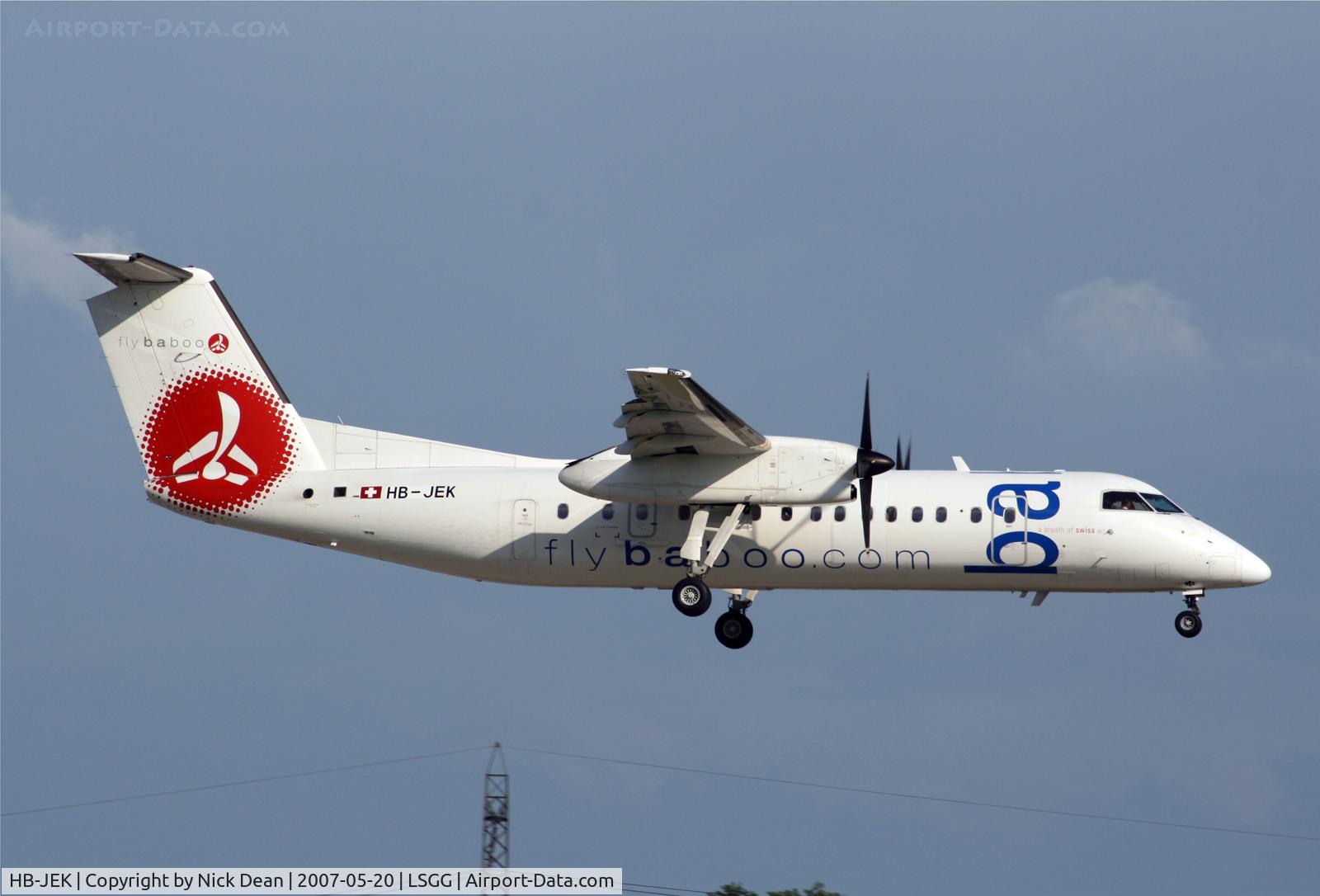 HB-JEK, 2000 De Havilland Canada DHC-8-315 Dash 8 C/N 549, /