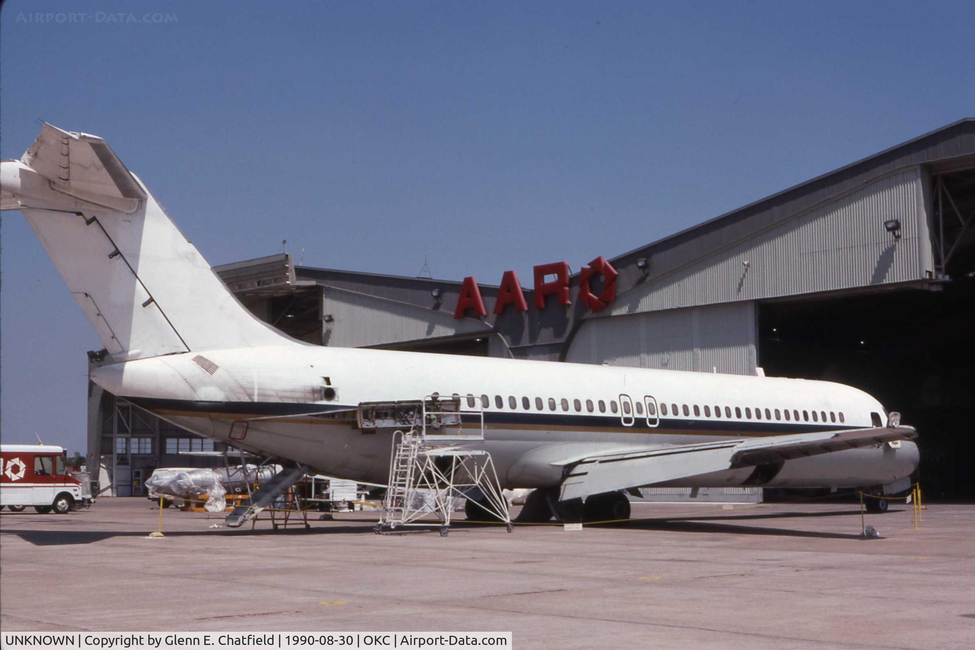 UNKNOWN, , C-9B being rebuilt