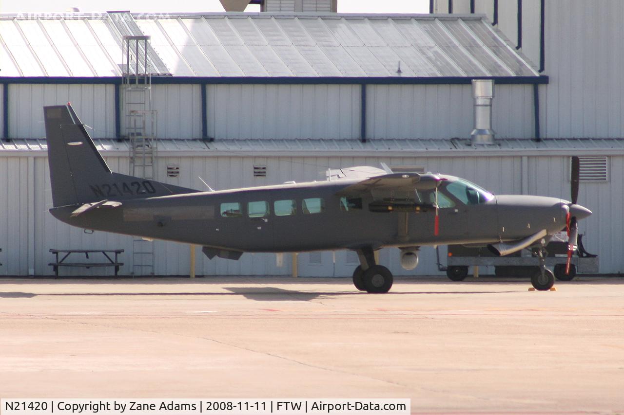 N21420, 2008 Cessna 208B C/N 208B1312, At Meacham Field - Future Iraqi Air Force Caravan - Notice Hellfire missle on the wing hard point.
