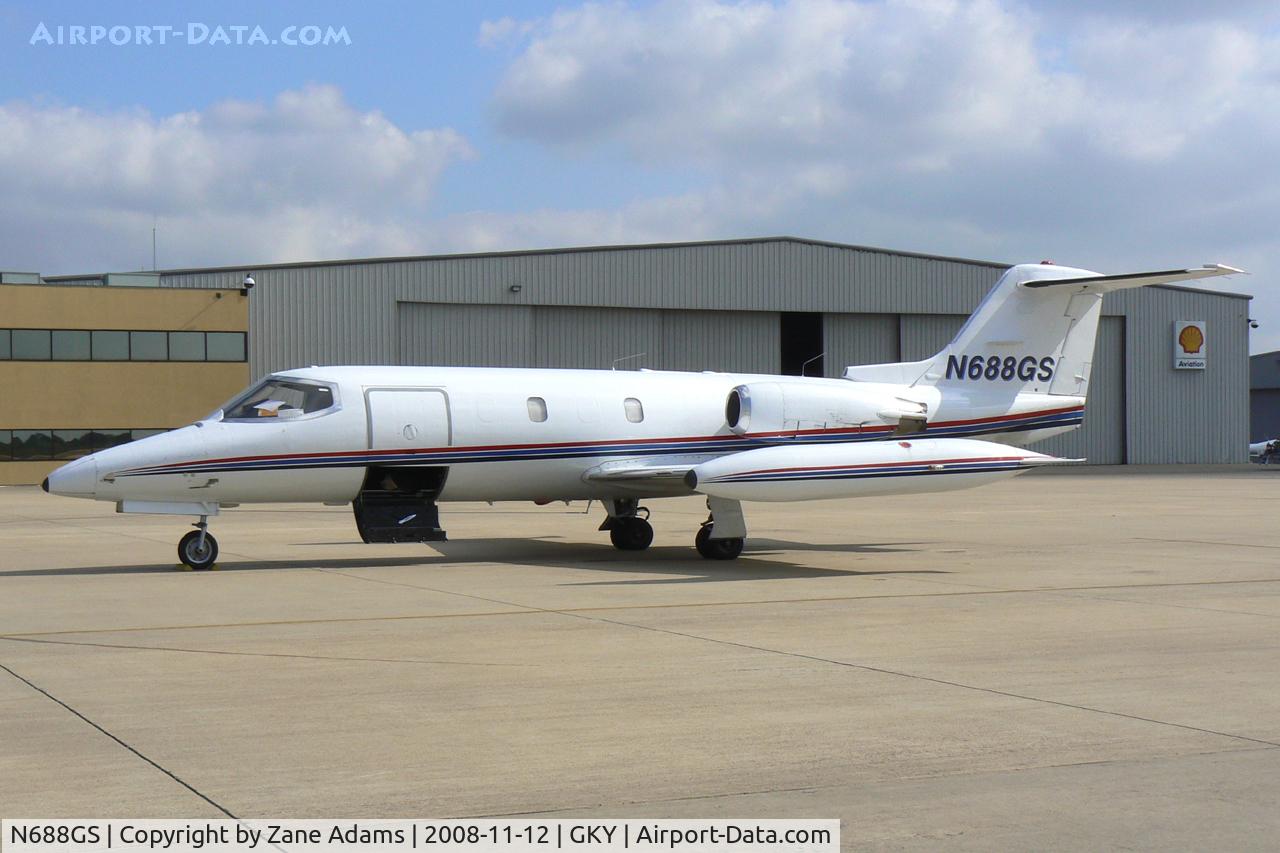 N688GS, 1973 Gates Learjet 25B C/N 123, At Arlington Municipal