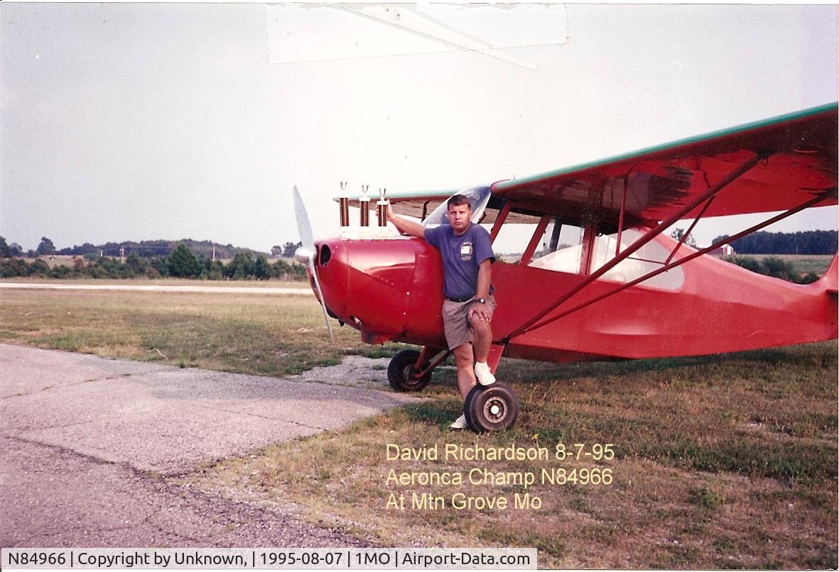 N84966, 1946 Aeronca 7AC Champion C/N 7AC-3689, Picture of Me after a flight to arkansas for a flyin,