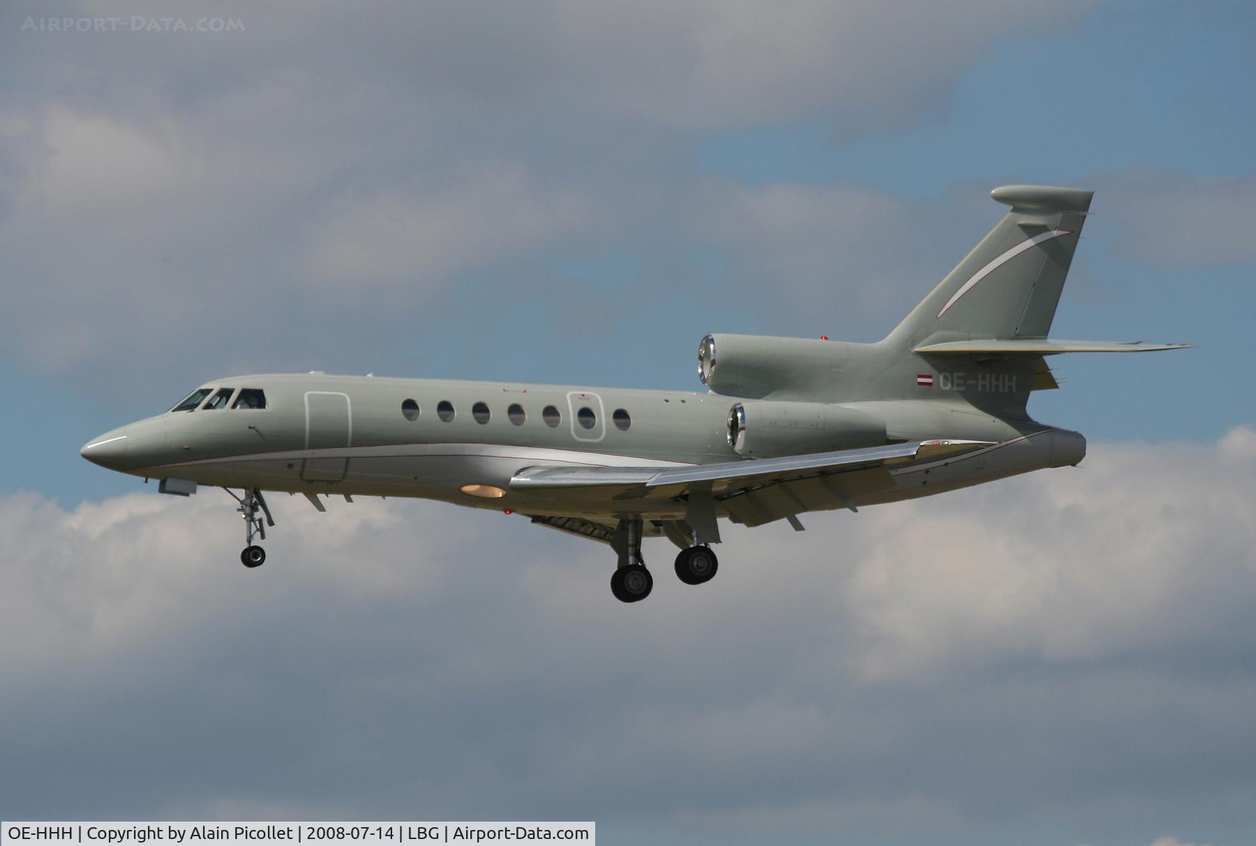 OE-HHH, 2000 Dassault Falcon 50EX C/N 297, Final landing