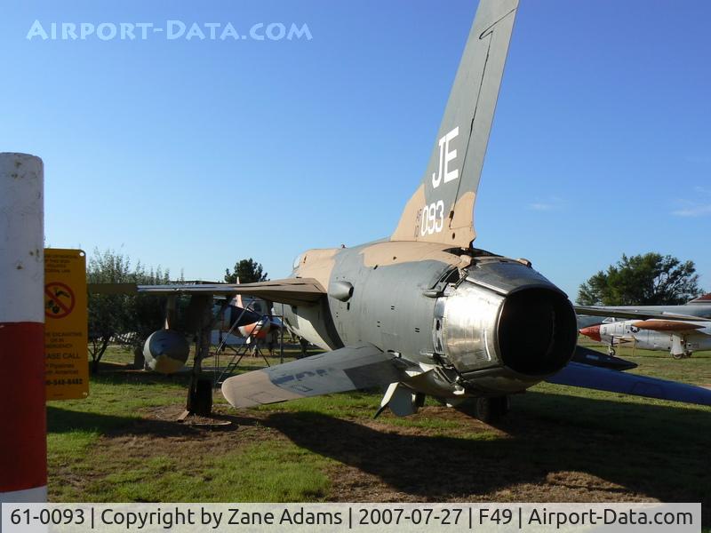 61-0093, 1961 Republic F-105D Thunderchief C/N D288, At the Texas Air Museum - Slaton, TX