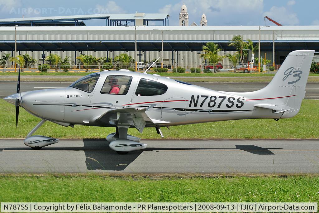 N787SS, 2007 Cirrus SR22 G3 GTS C/N 2505, Taxing at SIG.