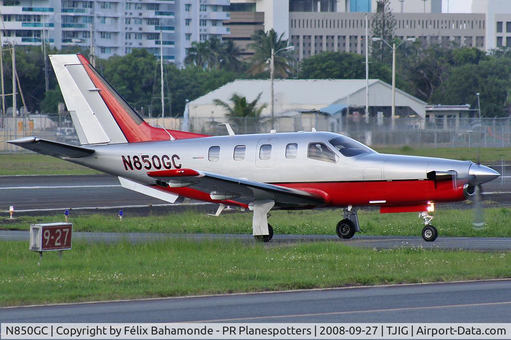 N850GC, 2008 Socata TBM-700 C/N 441, Demo Flight at SIG.
