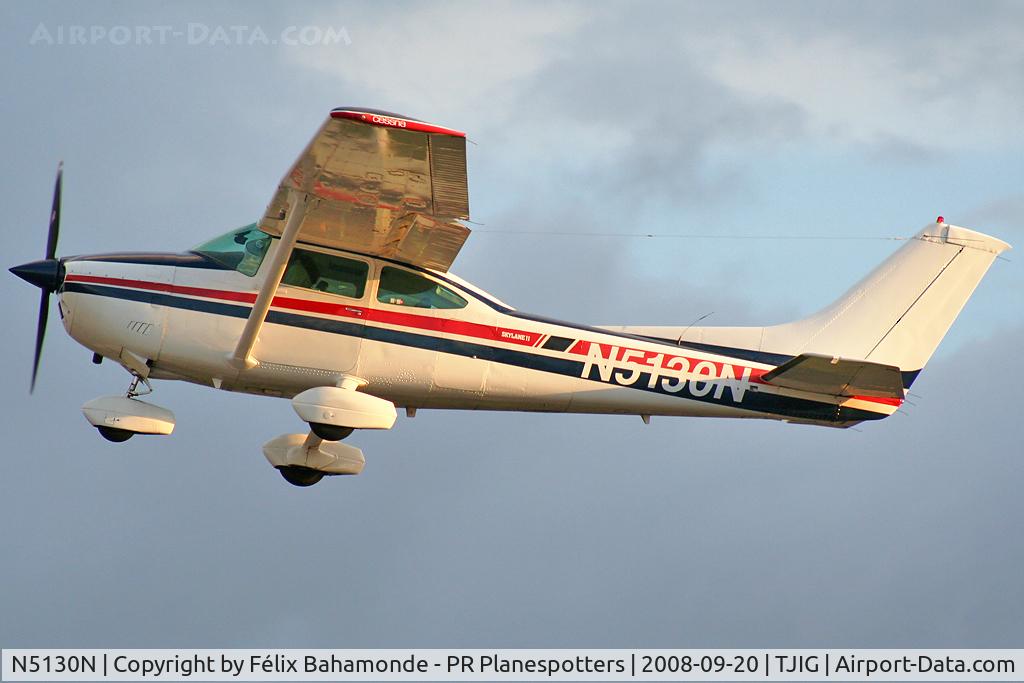 N5130N, 1980 Cessna 182Q Skylane C/N 18267537, Taking off from SJU.