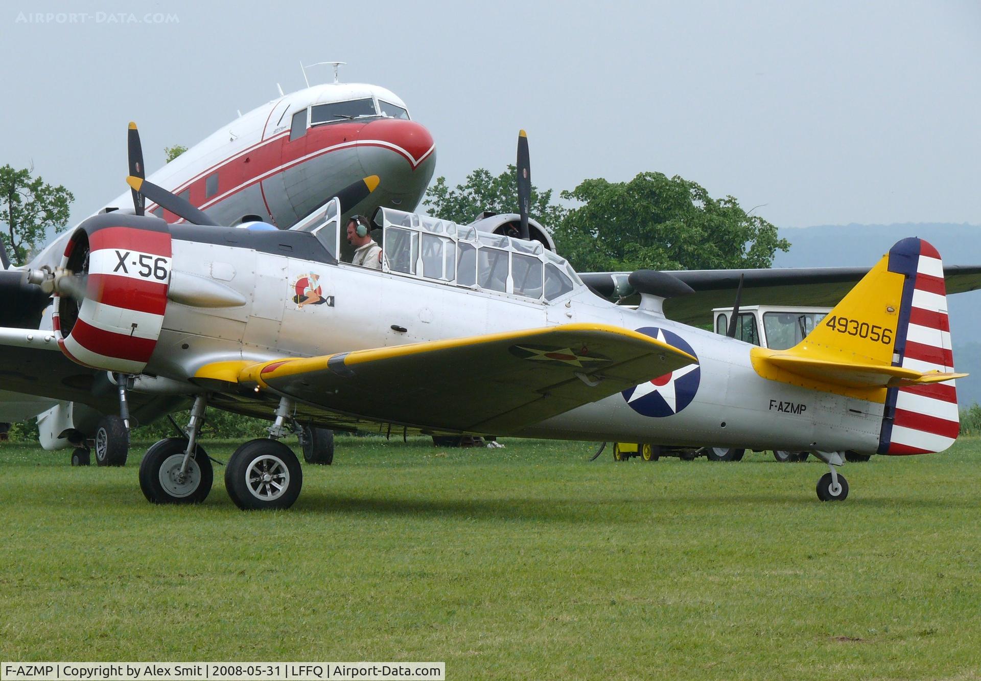 F-AZMP, North American T-6G Texan C/N 168-160, North American T-6D Texan F-AZMP painted as US Air Force 493056/X-56