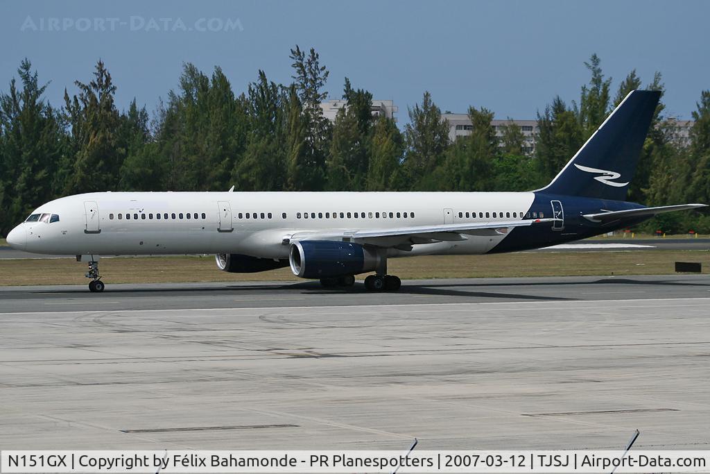 N151GX, 1989 Boeing 757-2G5 C/N 24451, Taxing to rnw 8 at SJU.