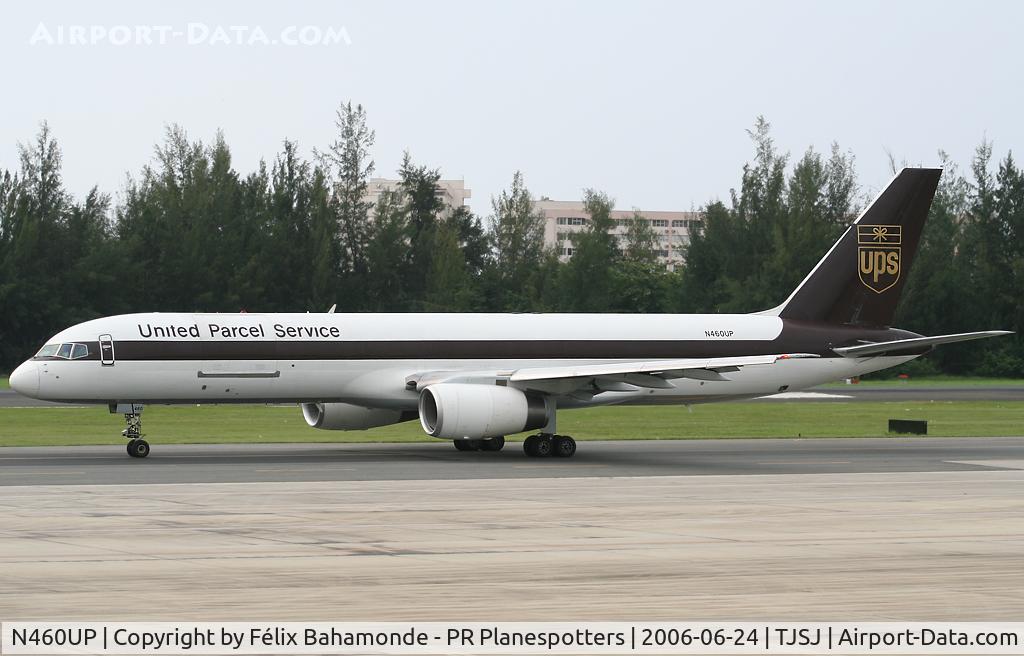 N460UP, 1996 Boeing 757-24APF C/N 25481, Taxing to rnw 8 at SJU.