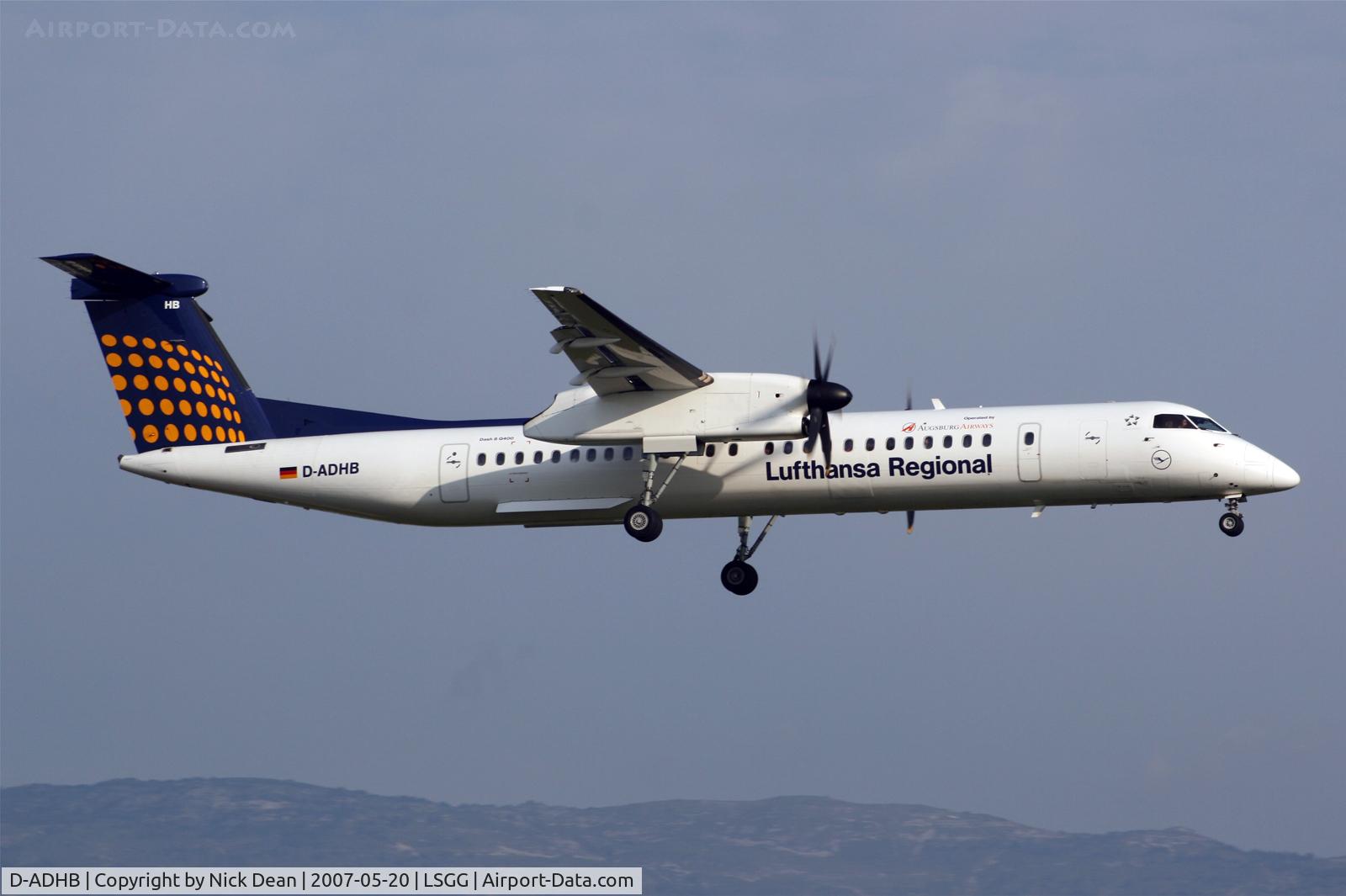 D-ADHB, 2001 De Havilland Canada DHC-8-402Q Dash 8 C/N 4029, /