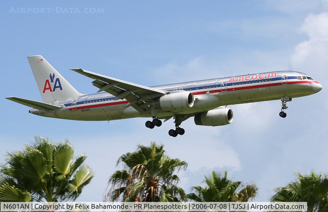 N601AN, 1995 Boeing 757-223 C/N 27052, Landing at SJU.