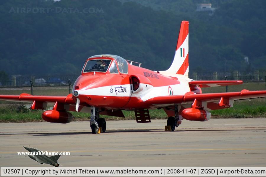 U2507, Hindustan Aeronautics HJT-16 Kiran II, Surya Kiran aerobatic team from Indian Air Force