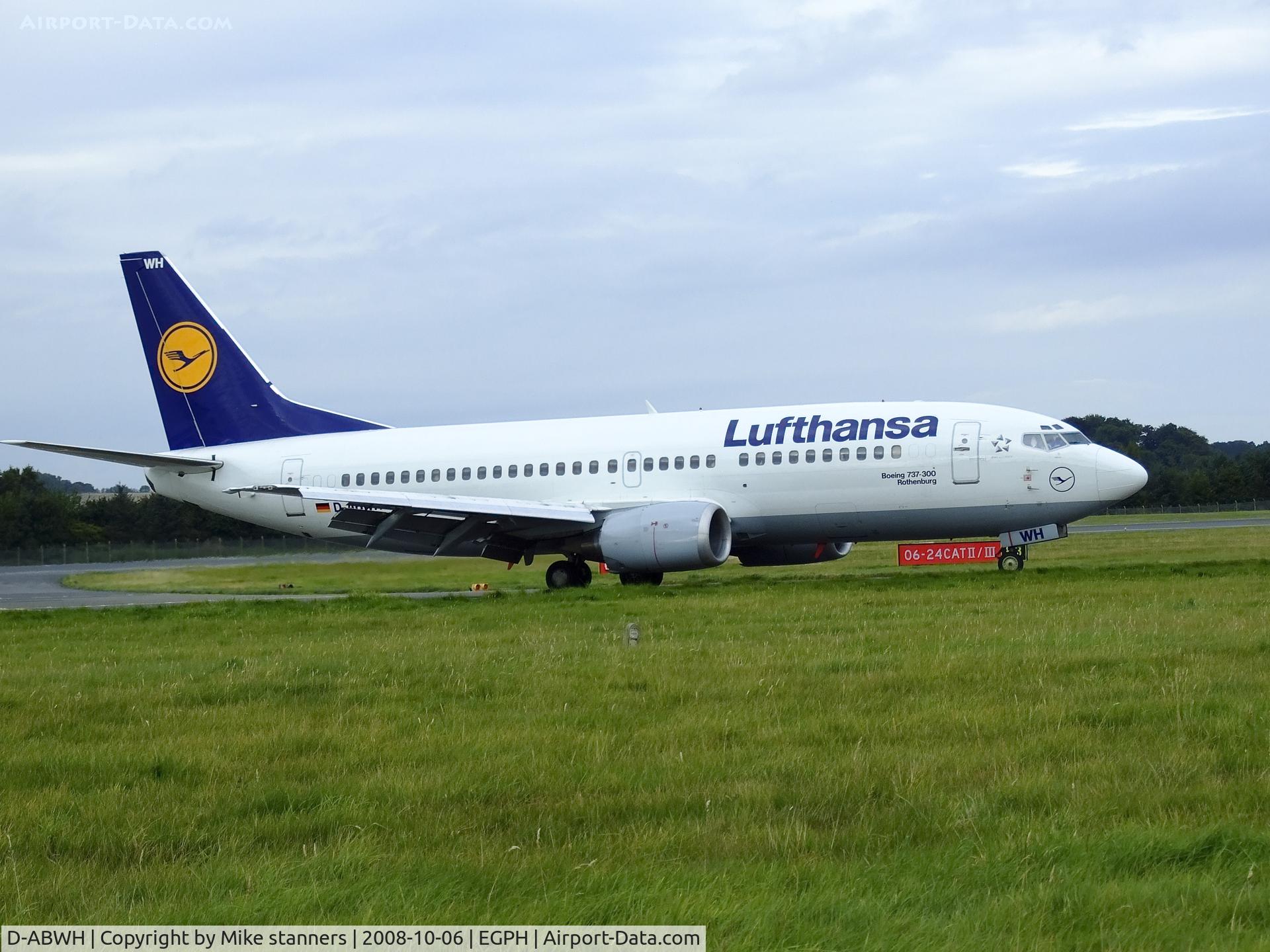 D-ABWH, 1989 Boeing 737-330 C/N 24284, D-ABWH Is seen here arriving at EDI as 