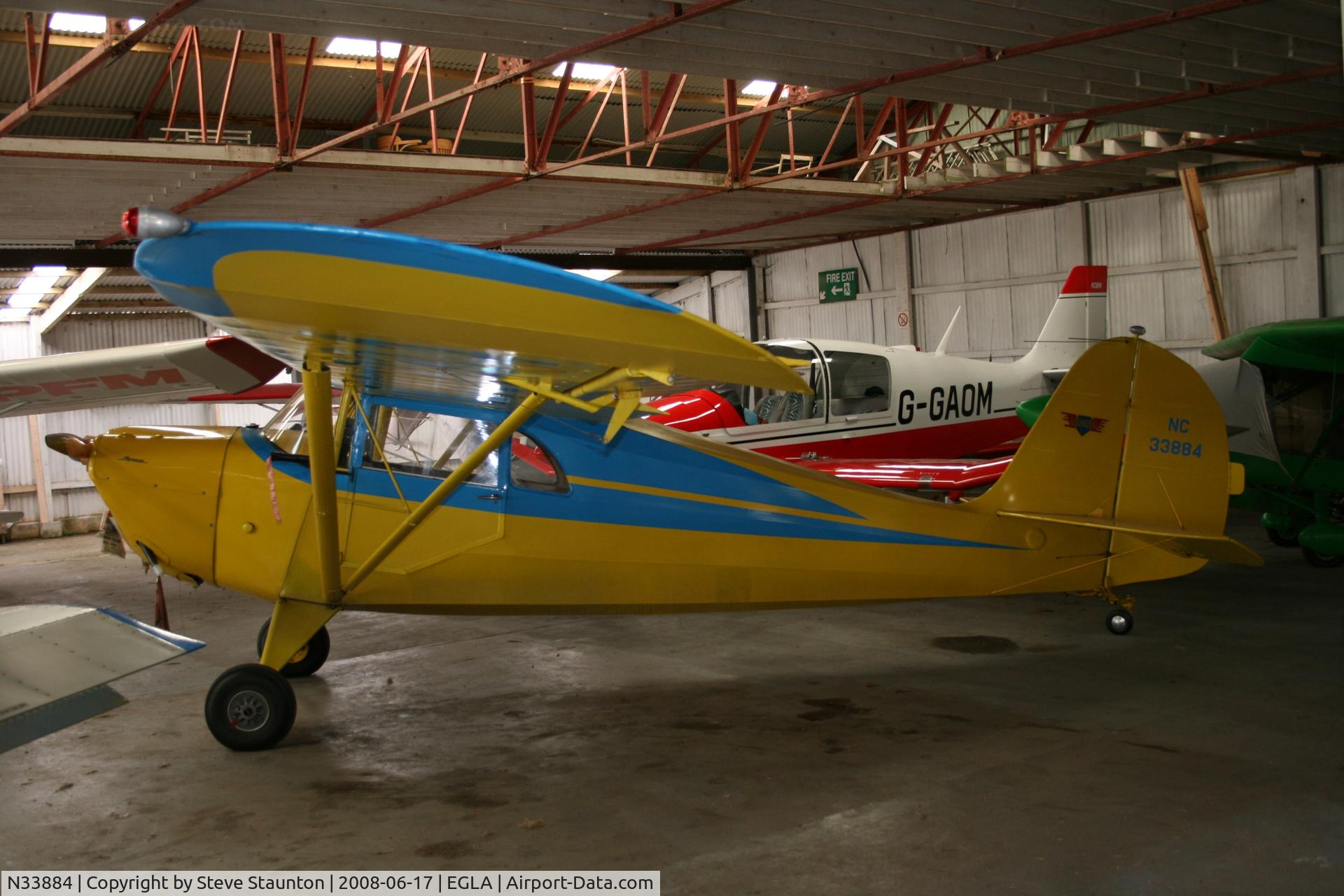 N33884, 1941 Aeronca 65-CA Super Chief C/N CA14101, Taken at Bodmin Airfield, June 2008.