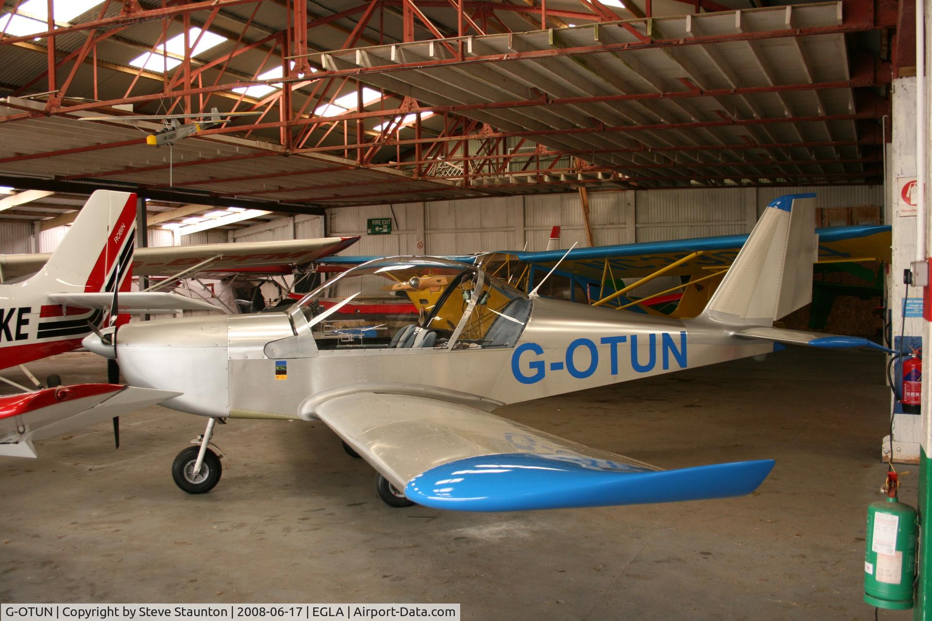 G-OTUN, 2002 Aerotechnik EV-97 Eurostar C/N PFA 315-13865, Taken at Bodmin Airfield, June 2008.