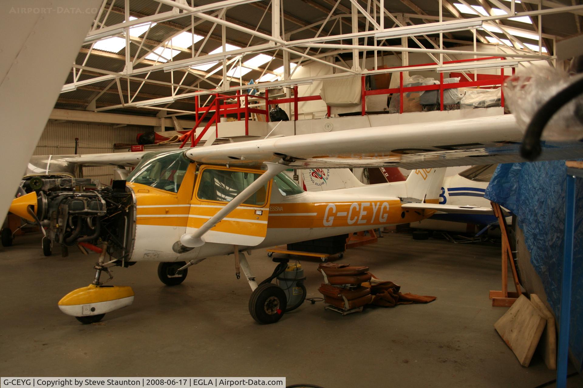 G-CEYG, 1977 Cessna 152 C/N 15280287, Taken at Bodmin Airfield, June 2008.