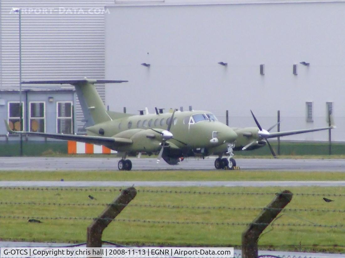G-OTCS, 2007 Hawker Beechcraft Shadow R1 (350CER) C/N FM-18, Super King Air bound for the Army Air Corps. It will become ZZ419 following the completion of alterations being carried out by Beechcraft at Hawarden.