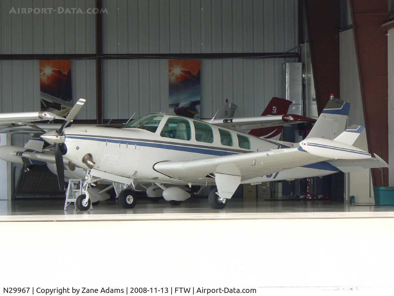 N29967, 1986 Beech A36 Bonanza 36 C/N E-2345, Turbine powered Beech Bonanza at Arlington Municipal