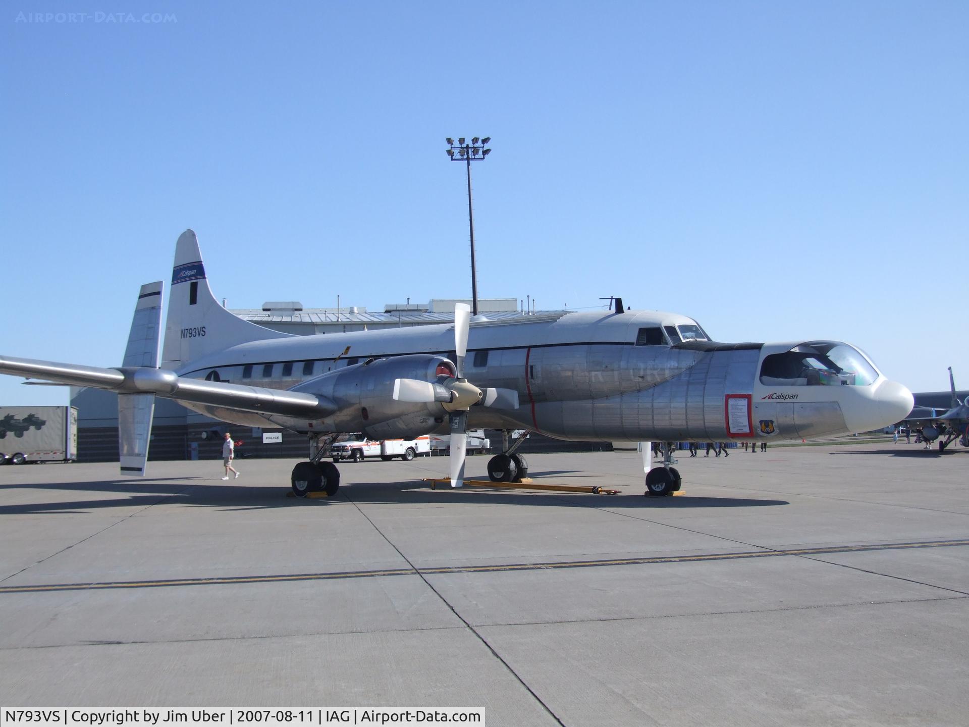 N793VS, 1955 Convair 340 C/N 245, TIFS- Total In Flight Simulator_ departed IAG on Nov 07, 2008 for WPAFB (FFO)