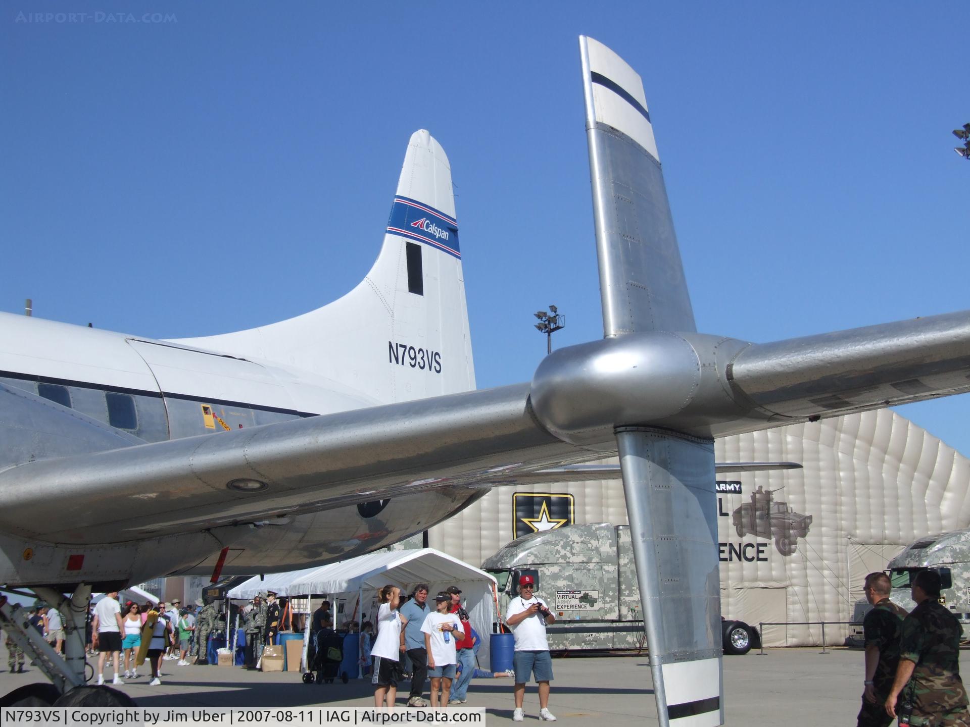 N793VS, 1955 Convair 340 C/N 245, another view of the extra control surfaces. This bird 