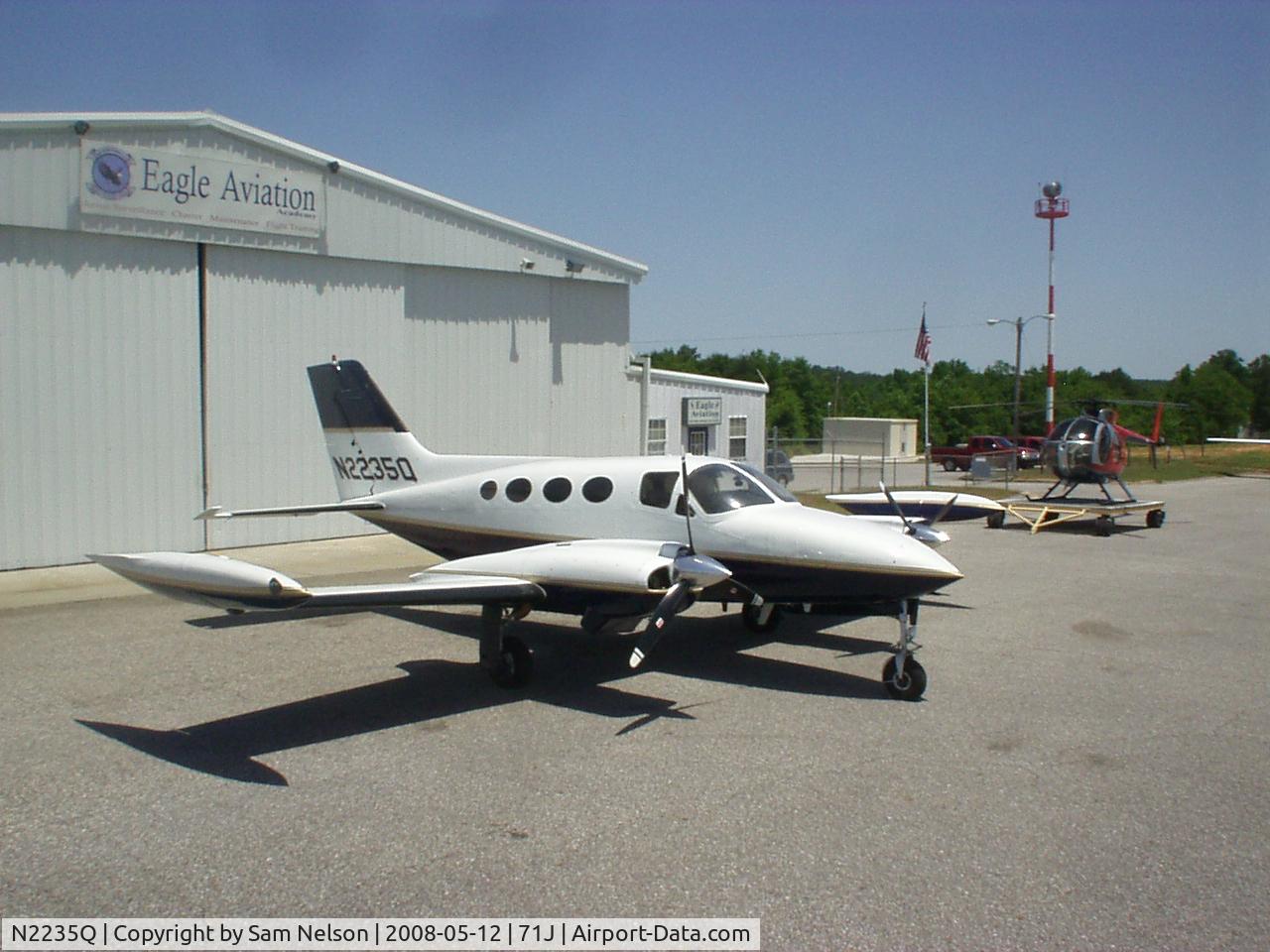 N2235Q, 1968 Cessna 421A Golden Eagle C/N 421A0035, N2235Q at the Eagle Aviation Ramp Ozark Al.