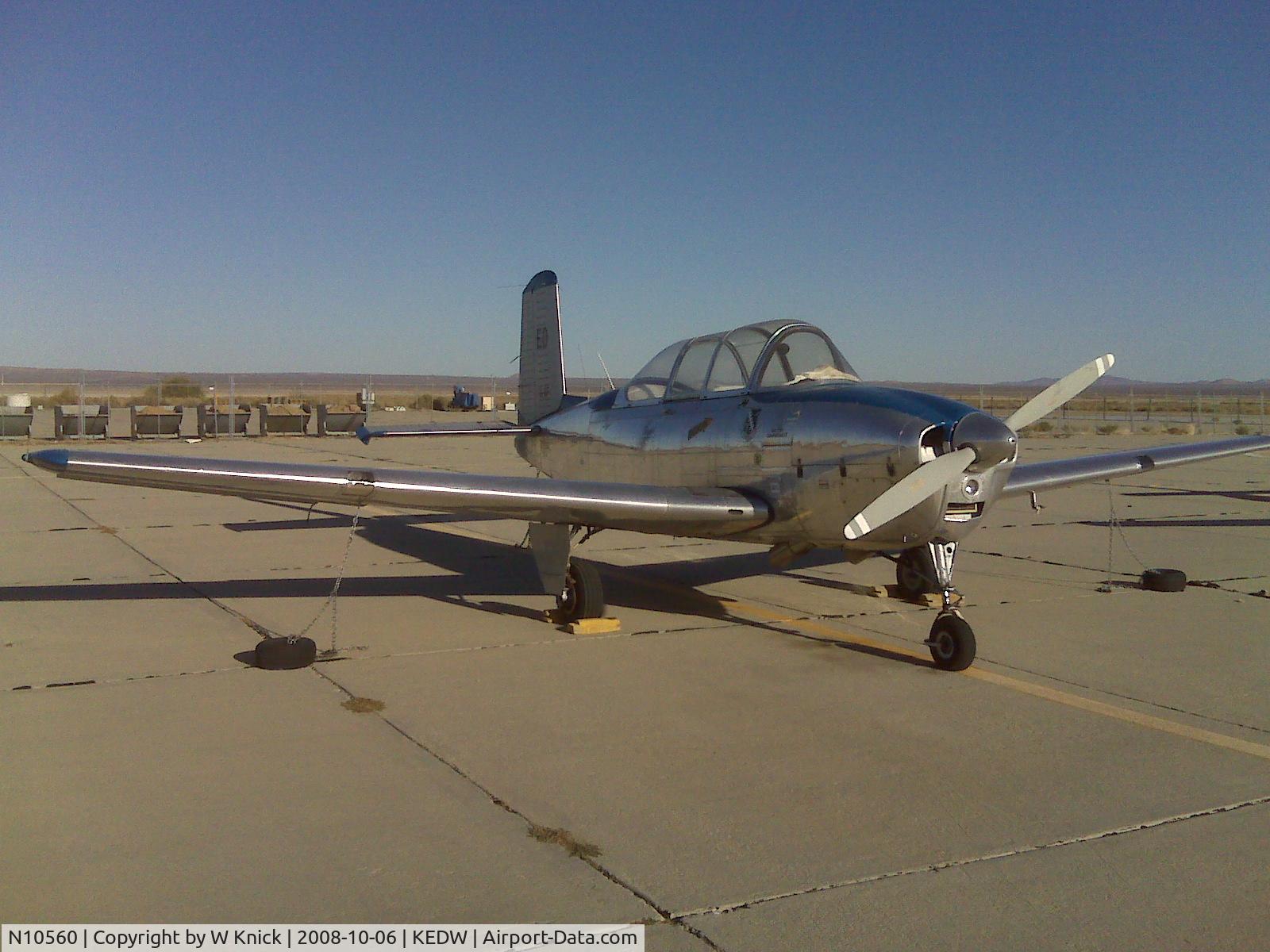 N10560, 1953 Beech T-34A (A45) Mentor Mentor C/N G-117, Edwards Aero Club