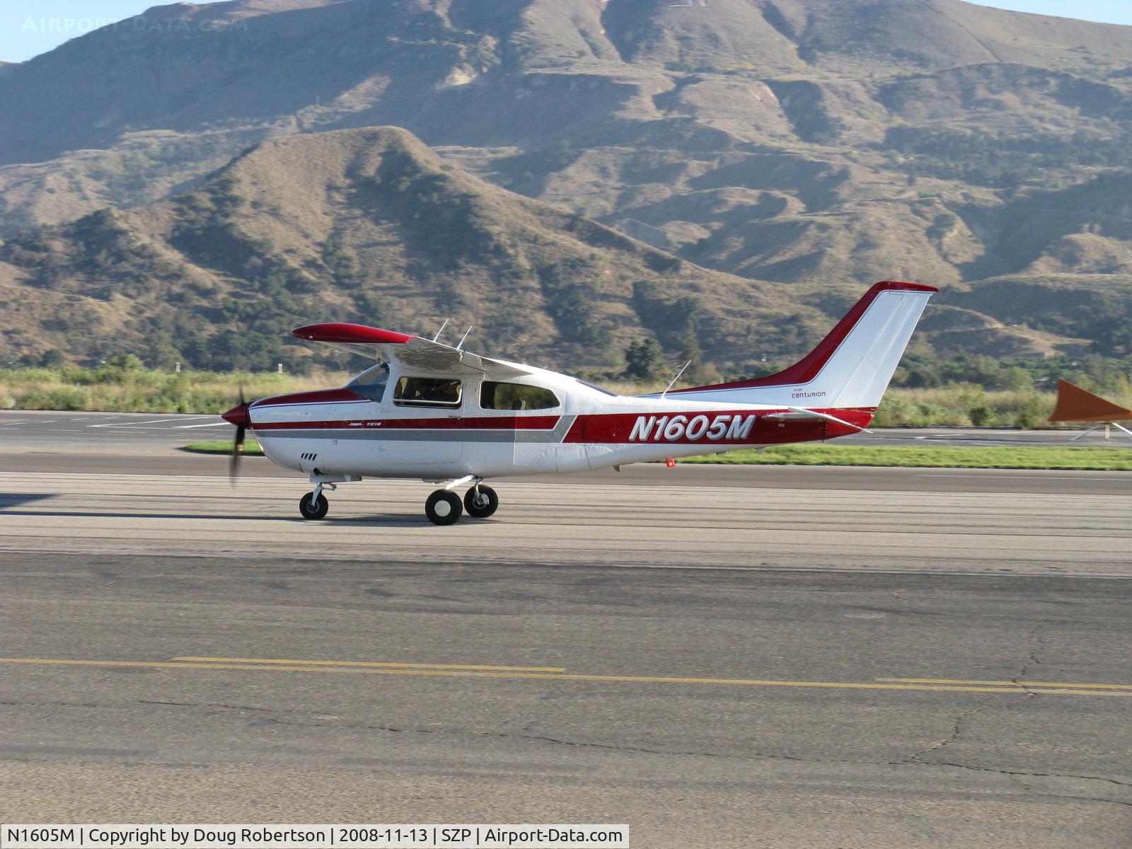 N1605M, 1977 Cessna T210M Turbo Centurion C/N 21061950, 1977 Cessna T210M TURBO CENTURION II, Continental TSIO-520-R 310 Hp for 10 minutes, 300 Hp continuous, taxi