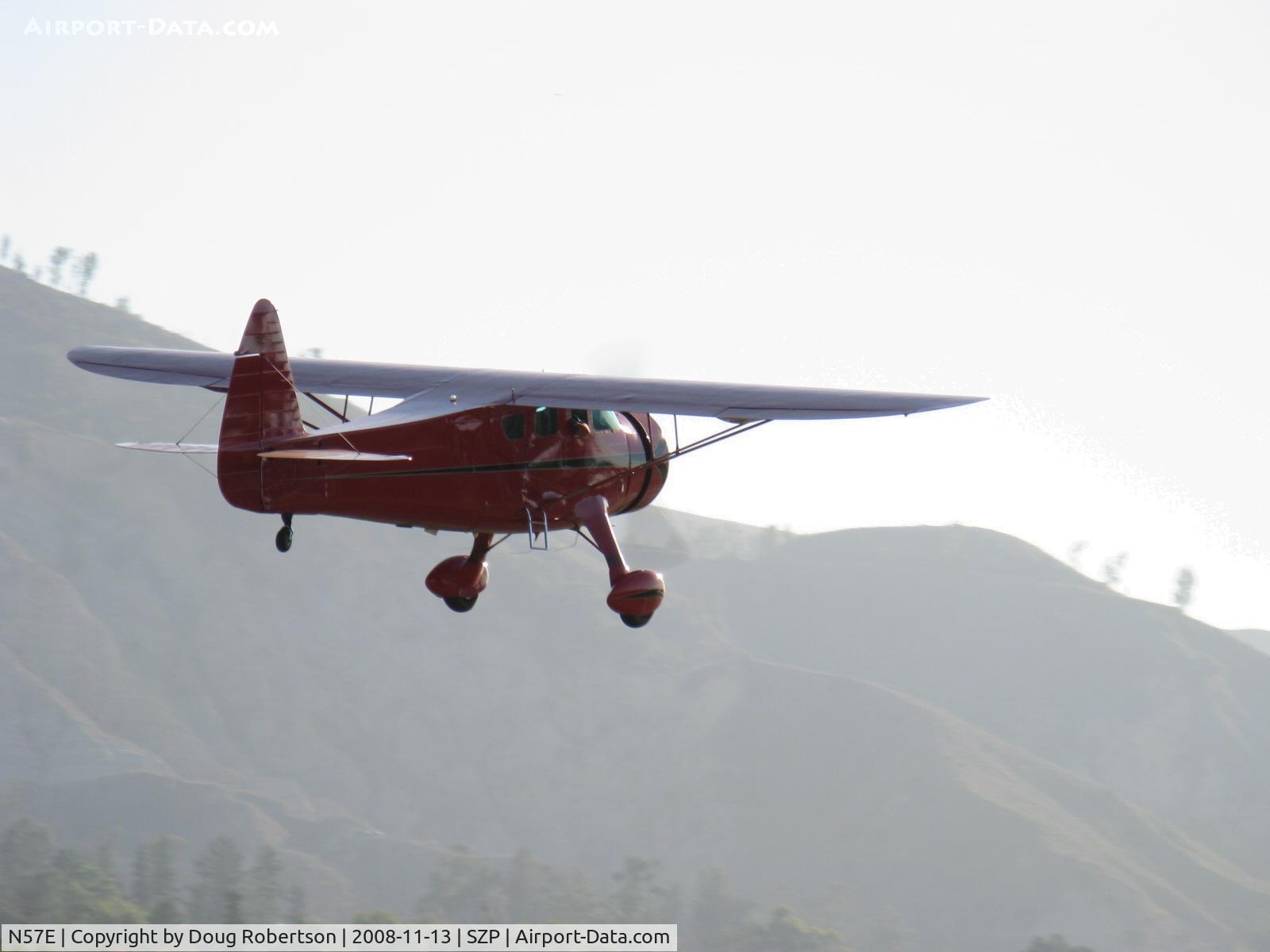 N57E, 1929 Howard Aircraft DGA-11 C/N 88, 1937 Howard DGA-11 CUSTOM, P&W R-985-N Wasp Jr. 450 Hp, takeoff climb Rwy 22