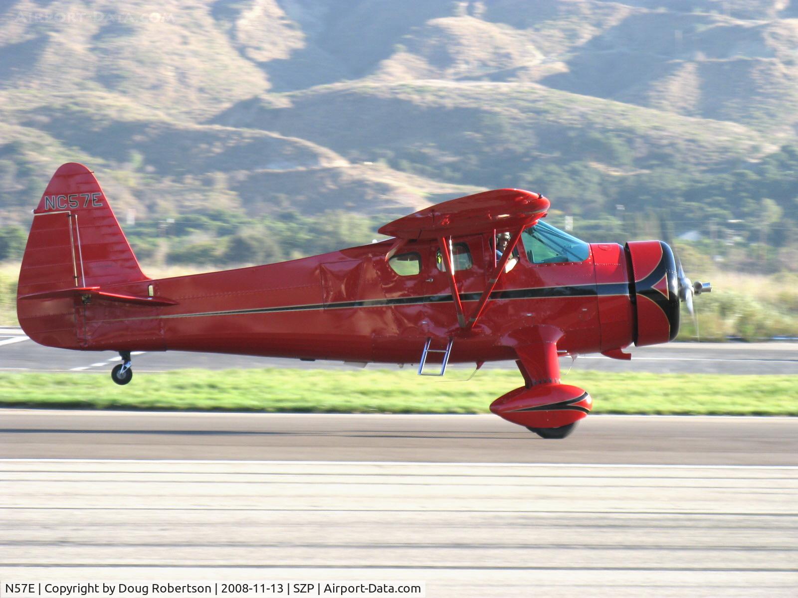 N57E, 1929 Howard Aircraft DGA-11 C/N 88, 1937 Howard DGA-11 CUSTOM, P&W R-985-N Wasp Jr. 450 Hp, takeoff Rwy 22